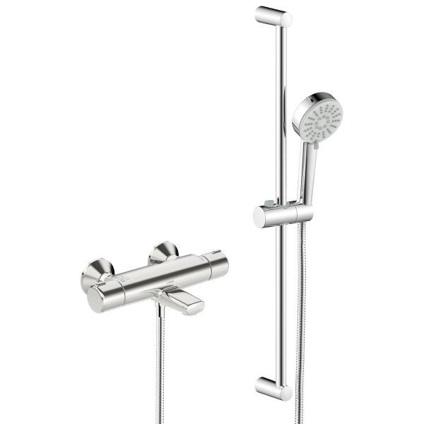 HANSABASIC hitastýrt bað og sturtutæki + sturtusett