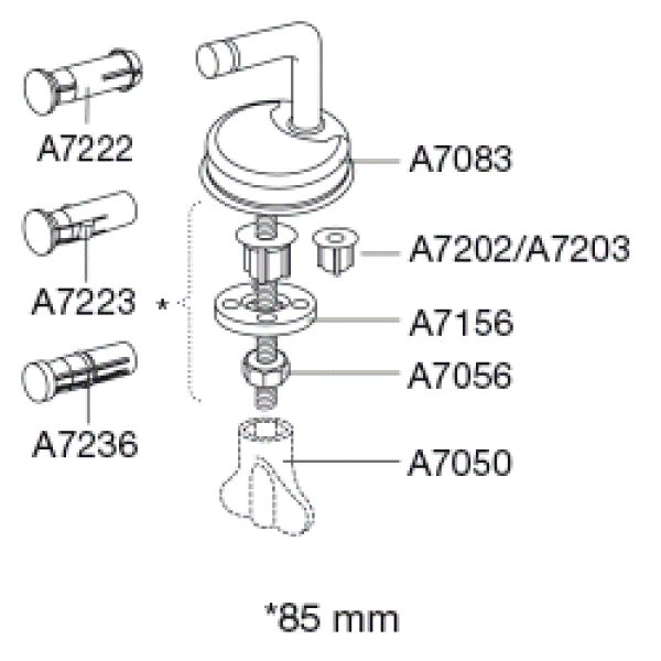WC Setufestingar Pressali 2000
