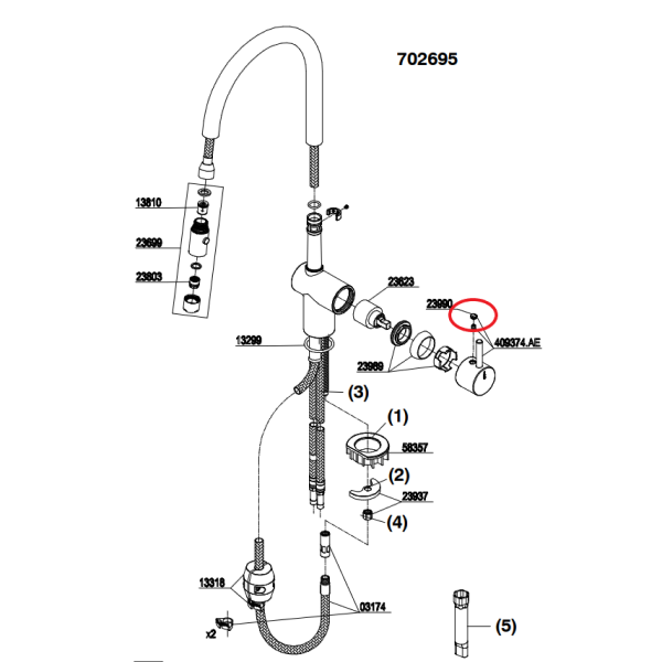 Mora Pullout merking rautt/blátt + sexkant skrúfa
