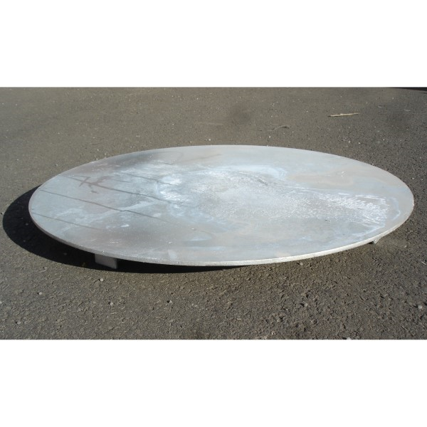 Lok á brunn 400mm stál