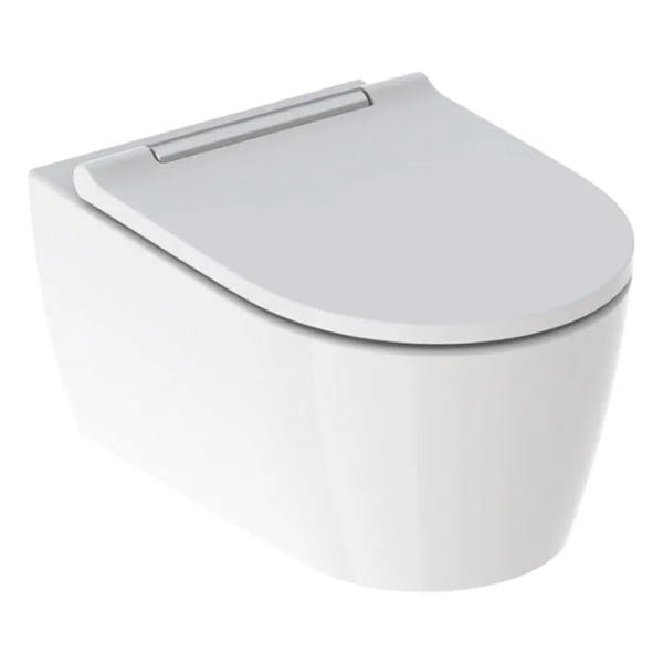 Geberit ONE wc skál TurboFlush m/setu Hvít/Króm