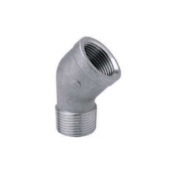 N-H-Hné 1" skrúfað ryðfrítt