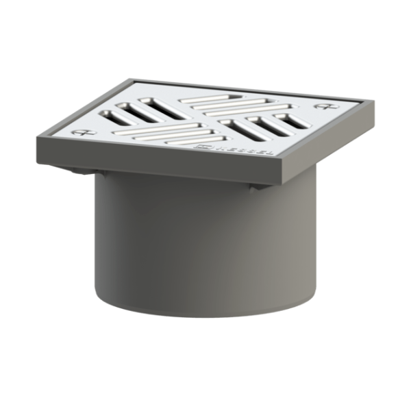 Toppur og rist 150mm m/skrúfu Cl K 3