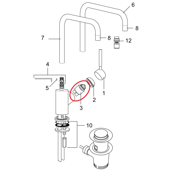 JUNIOR handl.keramik A5eldhúst / 193298B