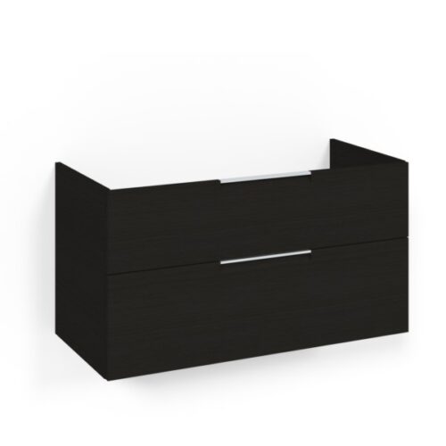 Crown Innréttingaskápur 100x45 Svört Eik Grip án handlaugar