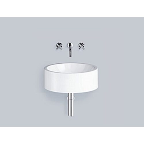 Stálhandlaug hvít WT.RS450