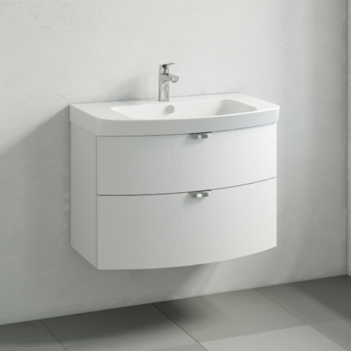 Heart Innréttingaskápur 80x45 Hvít Eik án handaugar