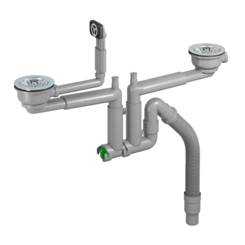 Botnventlasett 2hólf,hringlaga yfirfall