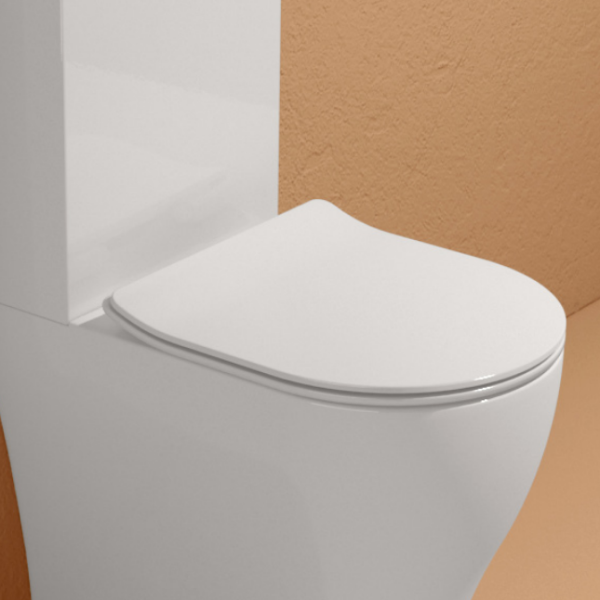WC seta FLAMINIA  APP SLIM stutt softclose HVÍT