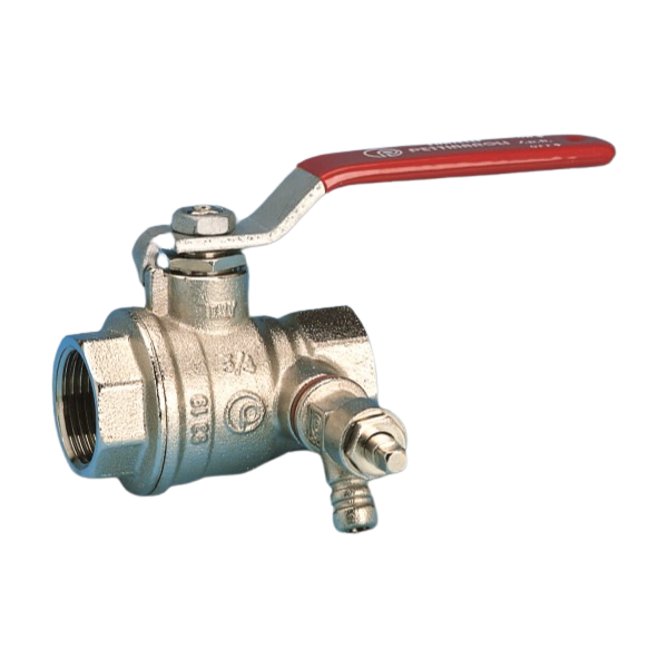 Kúlulokar 11/4"m/tæmingu