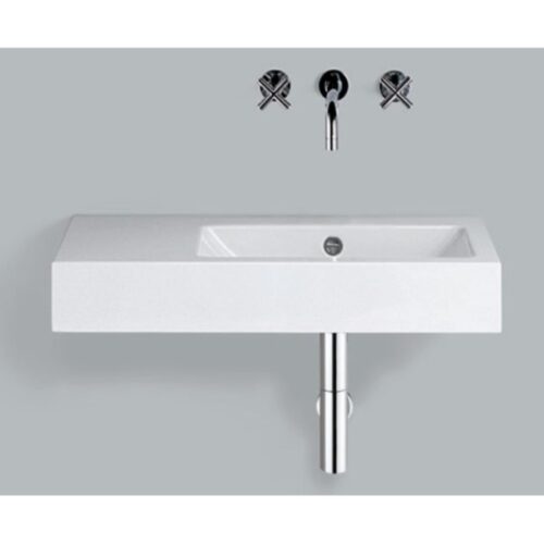 Stálhandlaug hvít WT.PR800.R