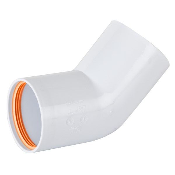 Beygja 45° 50mm hvít