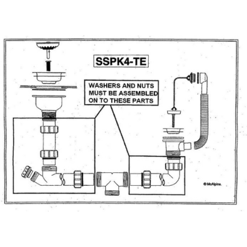 Botnventlasett f 1 1/2hólf UNI