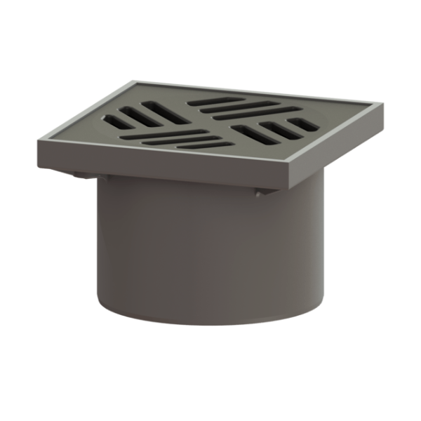 Toppur og rist 150x150 plast