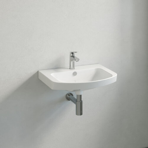 Heart Handlaug á innréttingu 80x50 L70 Hvít