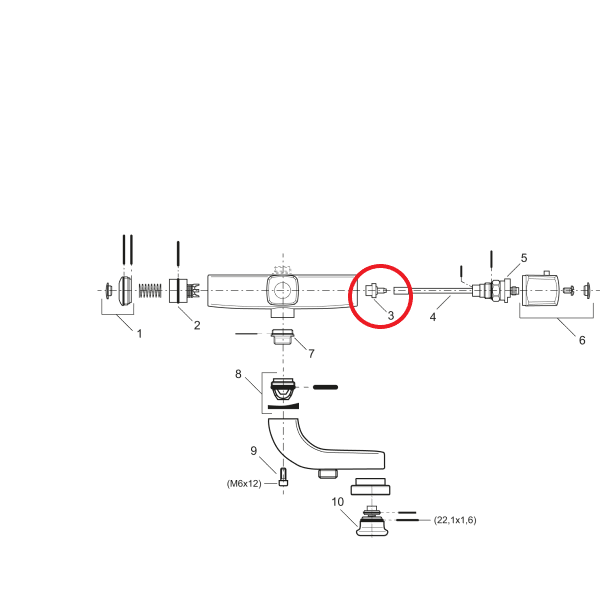 Hitanemi í MAterm sturtutæki