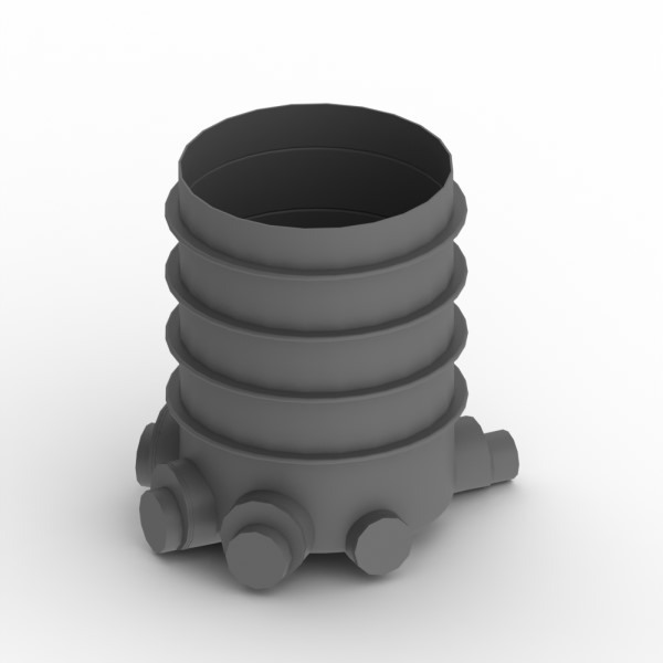 Brunnur 600mm/úrtök 160/110mm