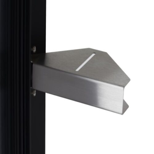 Hide fótstig í sturtuhillu - Burstað Stál