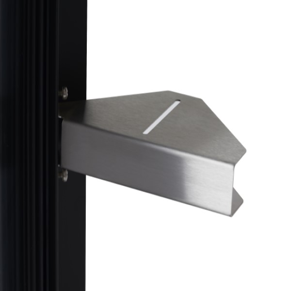 Hide fótstig í sturtuhillu - Burstað Stál