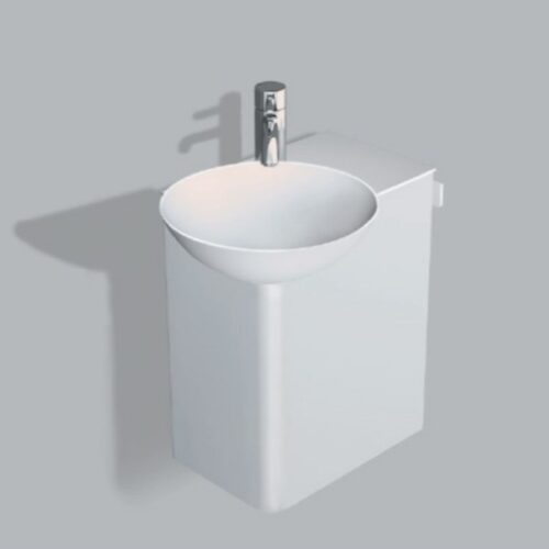 Stálhandlaug hvít WP. INSERT1