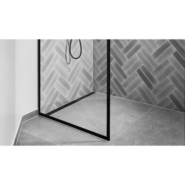 GlassLine sturtugler glært 90x210cm svartir próf