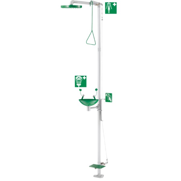 Delabie neyðarsturta + augnsko