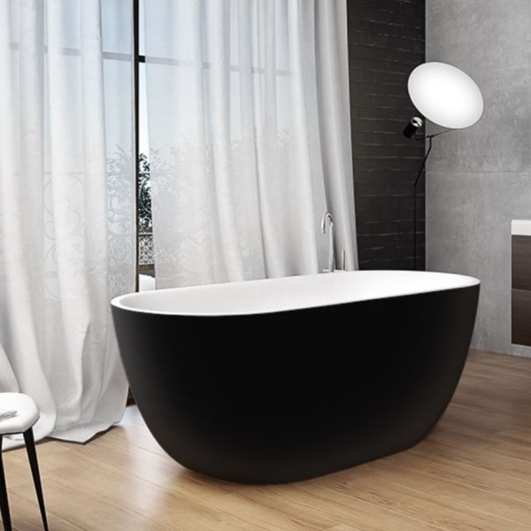 Baðkar Halo 170x72  SVART