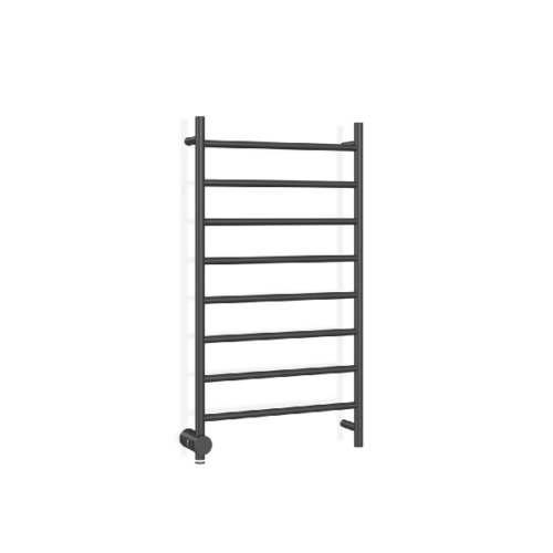 Handklæðaofn rafmagns Svartur 90x50 Timer Vinstri