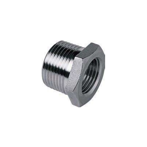 N-Hólkur 1¼ x 1" skrúfað ryðfrítt