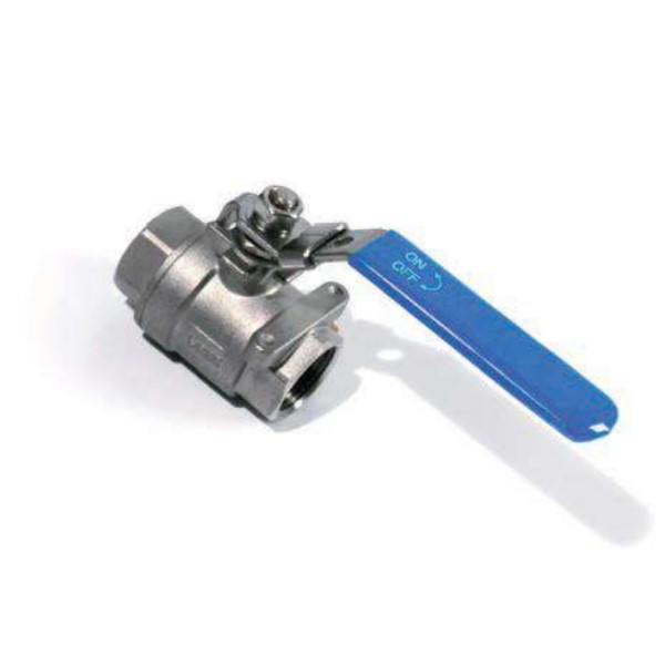 Kúluloki 2-PC 3/8" ryðfrítt